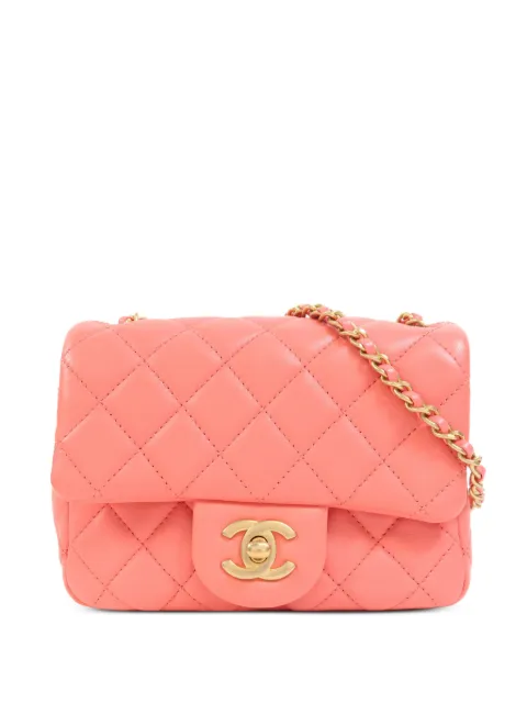 CHANEL Pre-Owned bolsa de hombro con cierre giratorio y logo CC