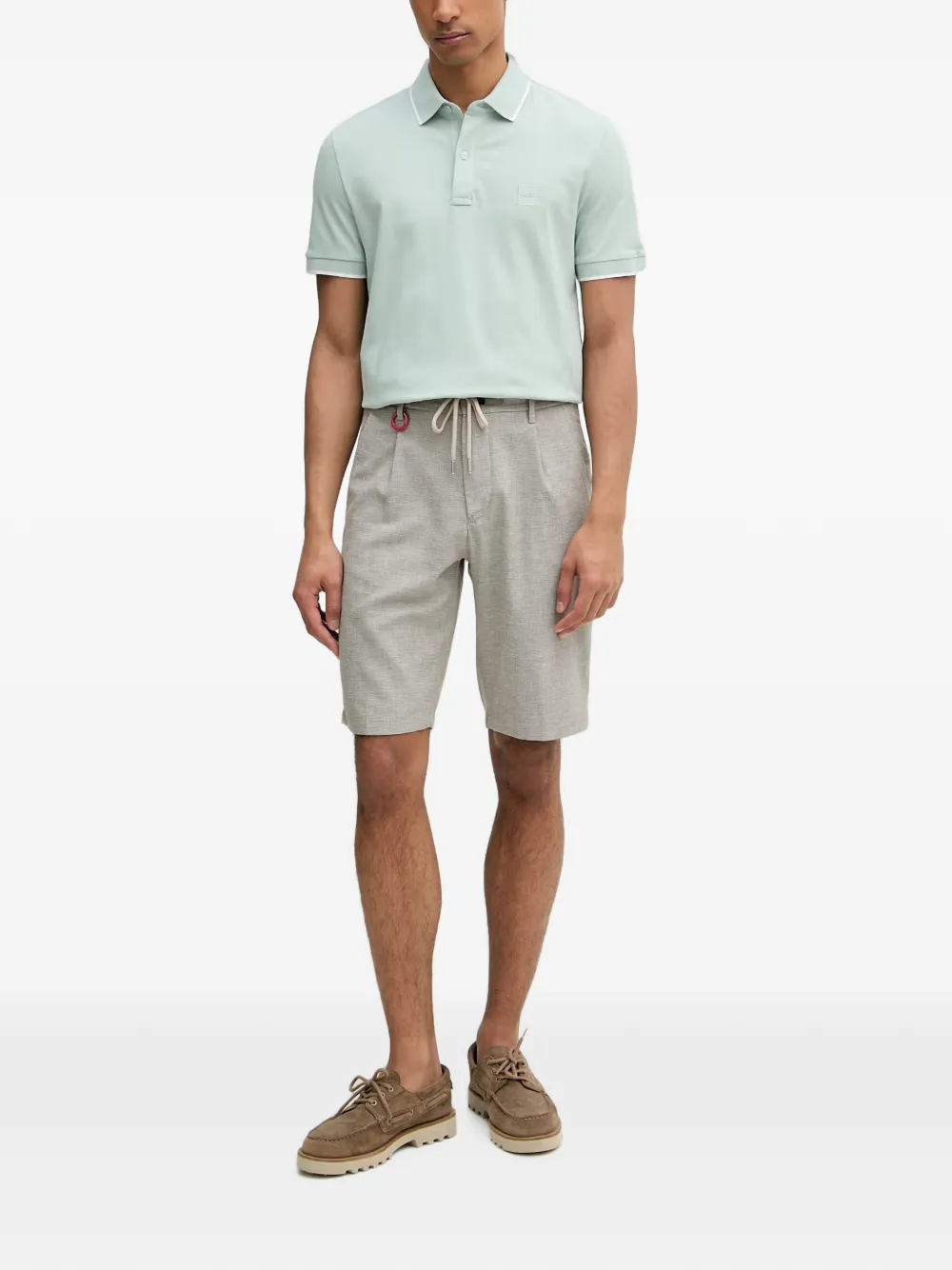 Joop! Ruby shorts met trekkoord Grijs