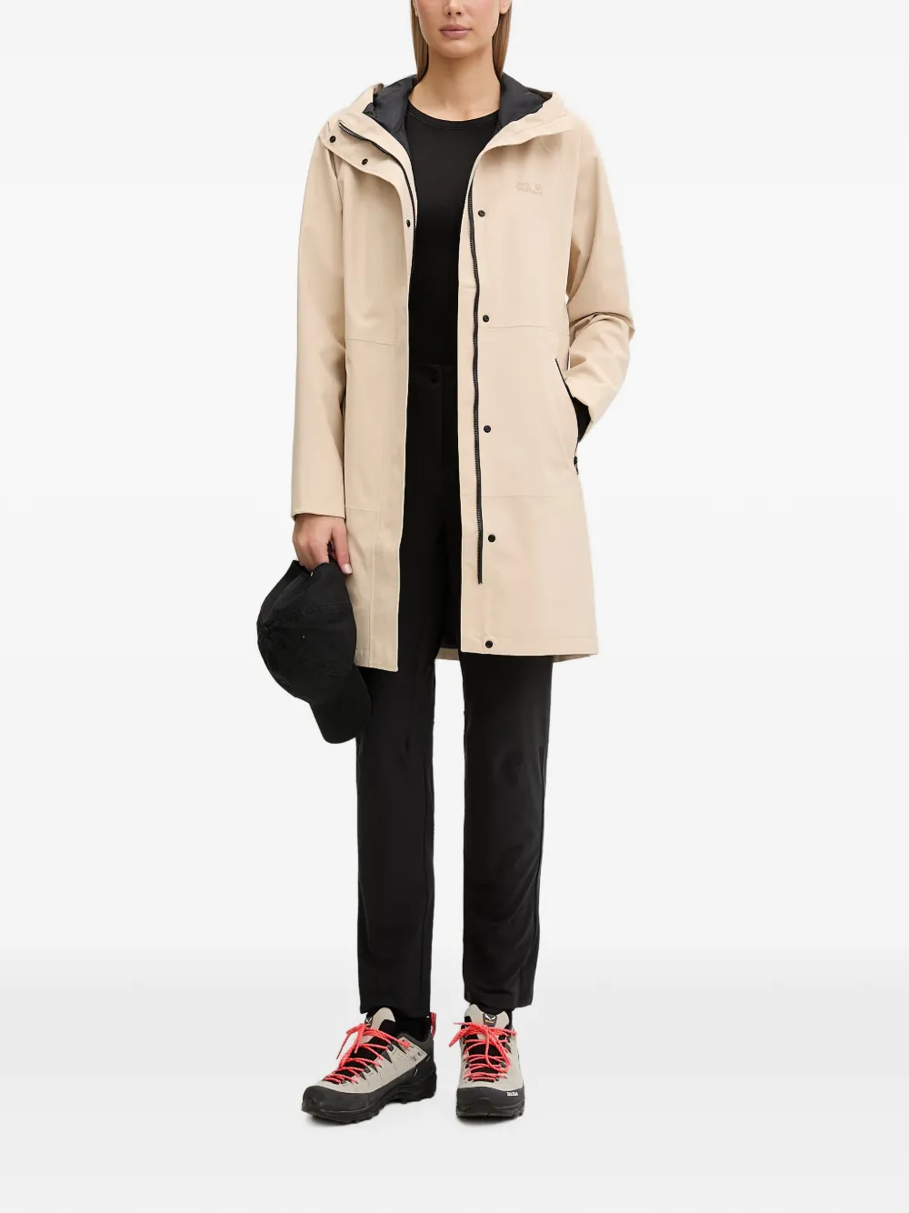 JACK WOLFSKIN Onera 2L jas met capuchon en rits Beige