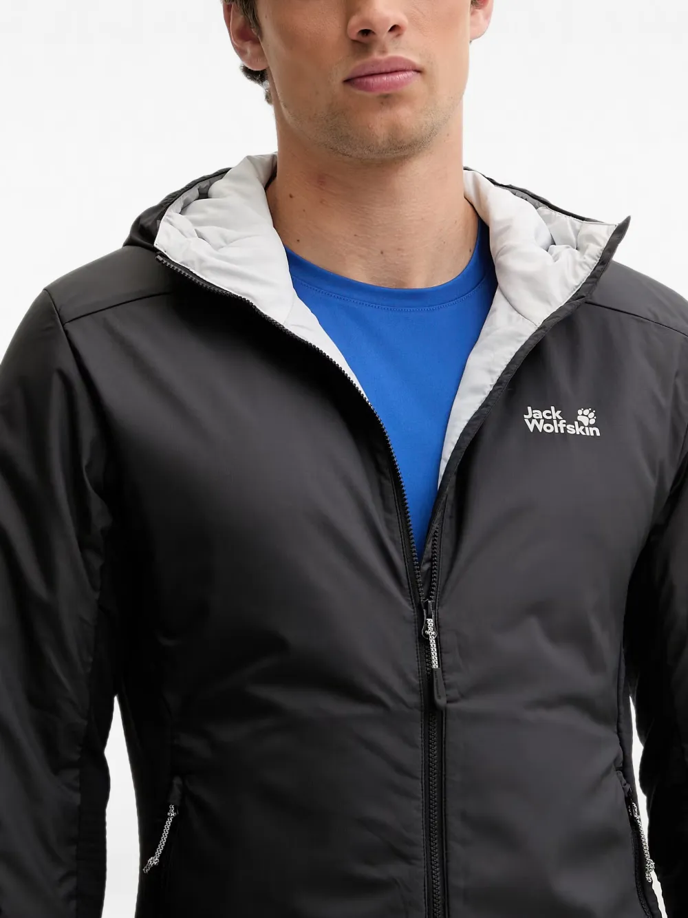 JACK WOLFSKIN Trainingsjack met capuchon Zwart