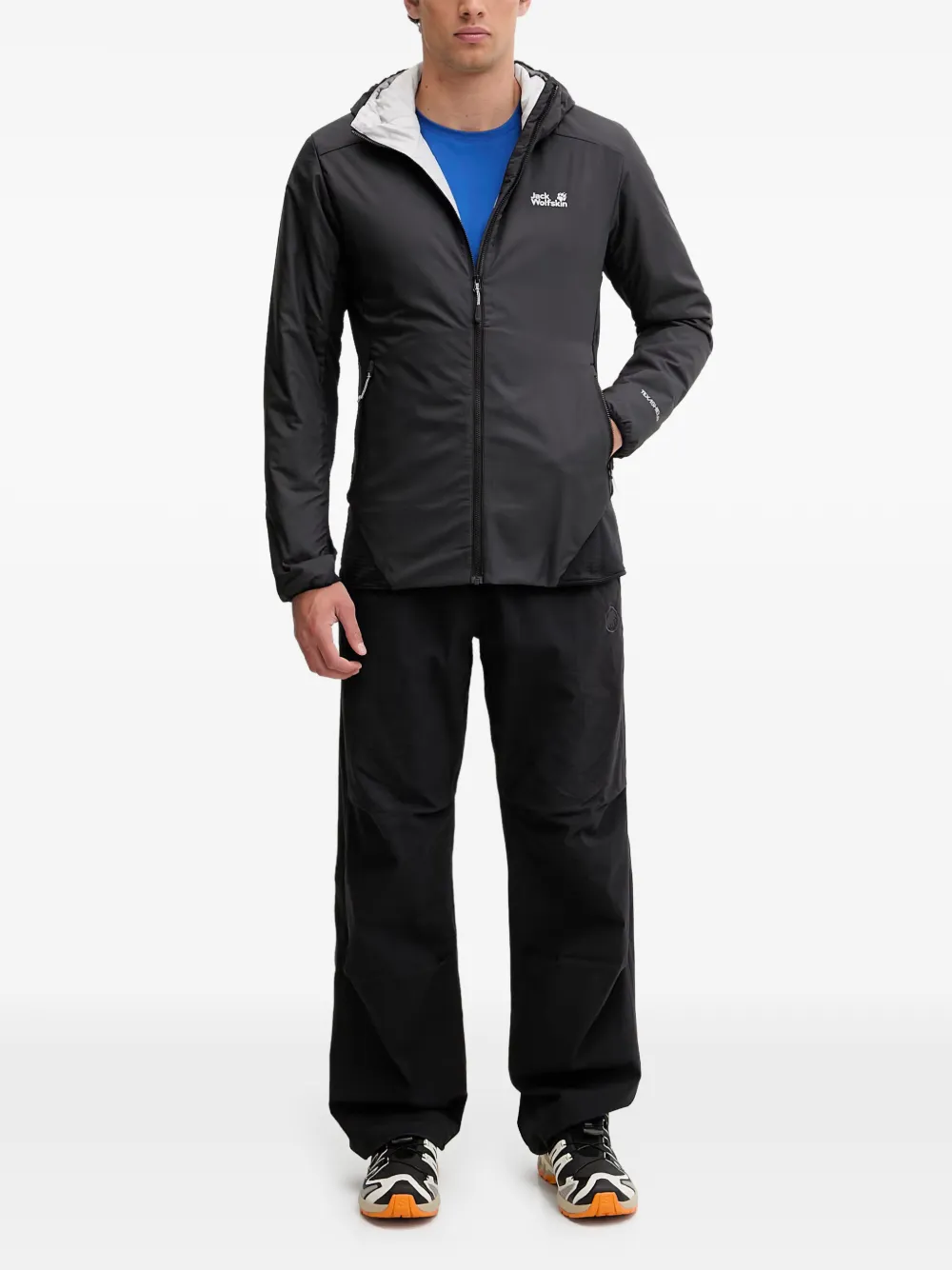 JACK WOLFSKIN Trainingsjack met capuchon Zwart