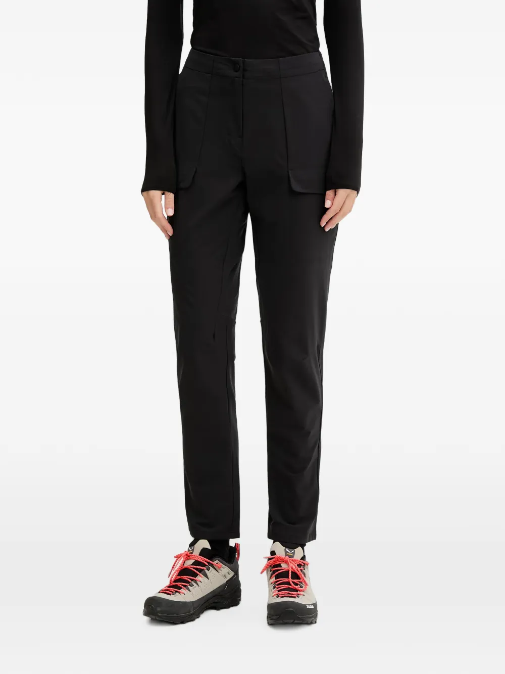 JACK WOLFSKIN logo-print hiking pants - Nero