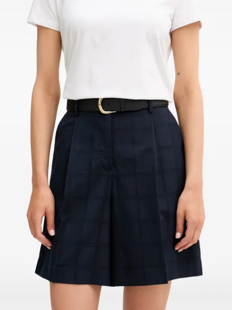 Iceberg check-pattern pleated tailored shorts