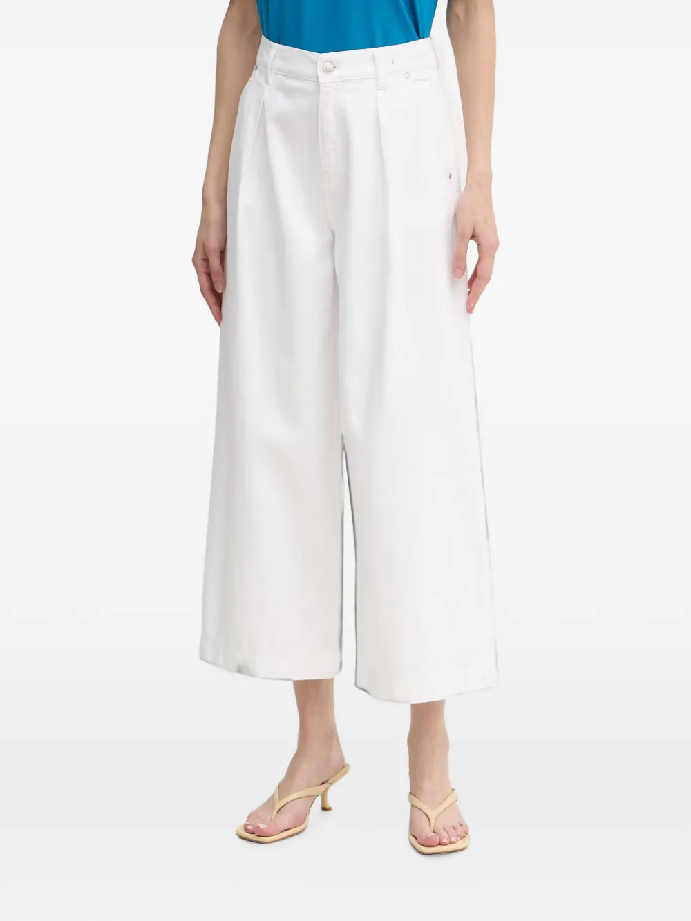 Joop! Enrica cropped wide-leg jeans - Bianco