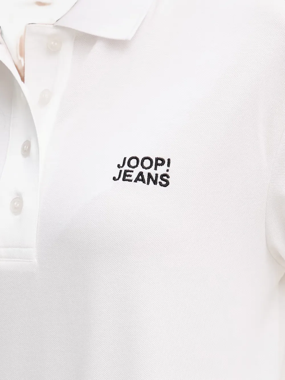 Joop! Talena mini-polojurk met plooien Wit