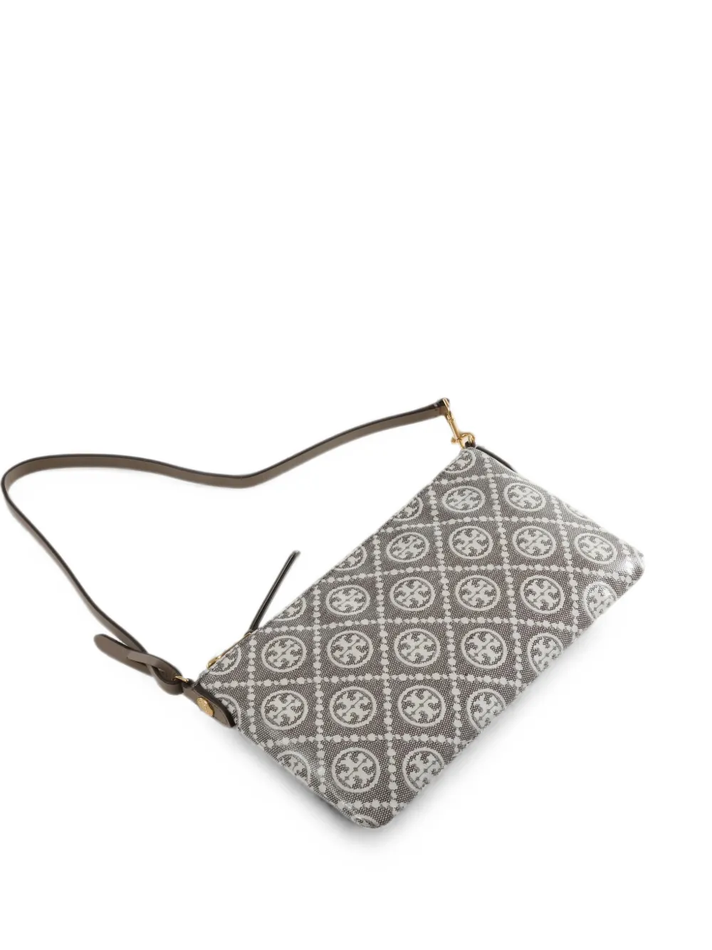 Tory Burch monogram-pattern shoulder bag - Grigio