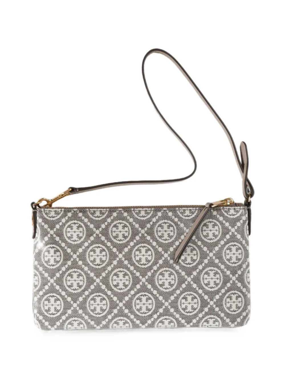 Tory Burch monogram-pattern shoulder bag - Grigio
