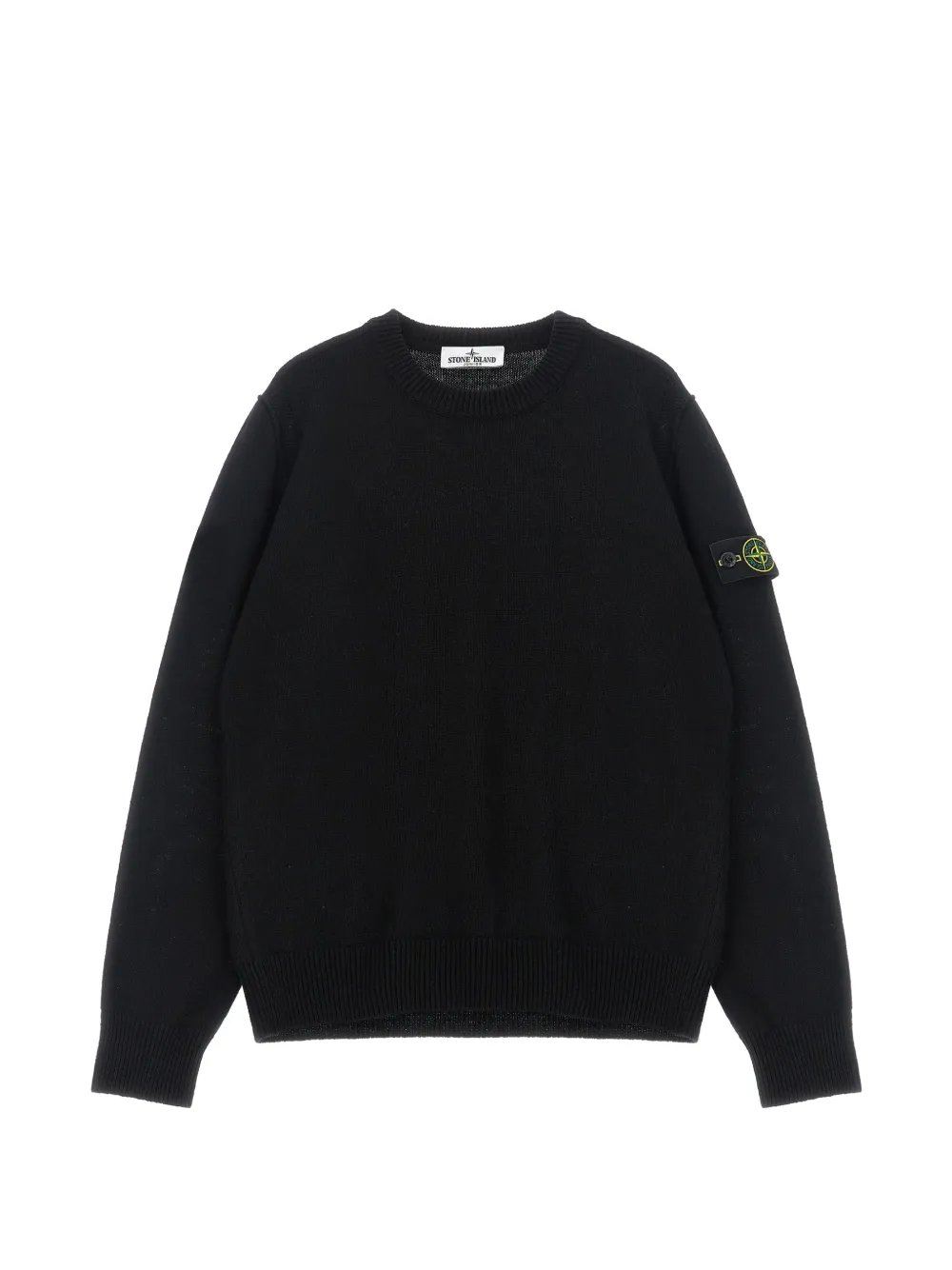 Stone Island Junior logo-patch sweater - Nero