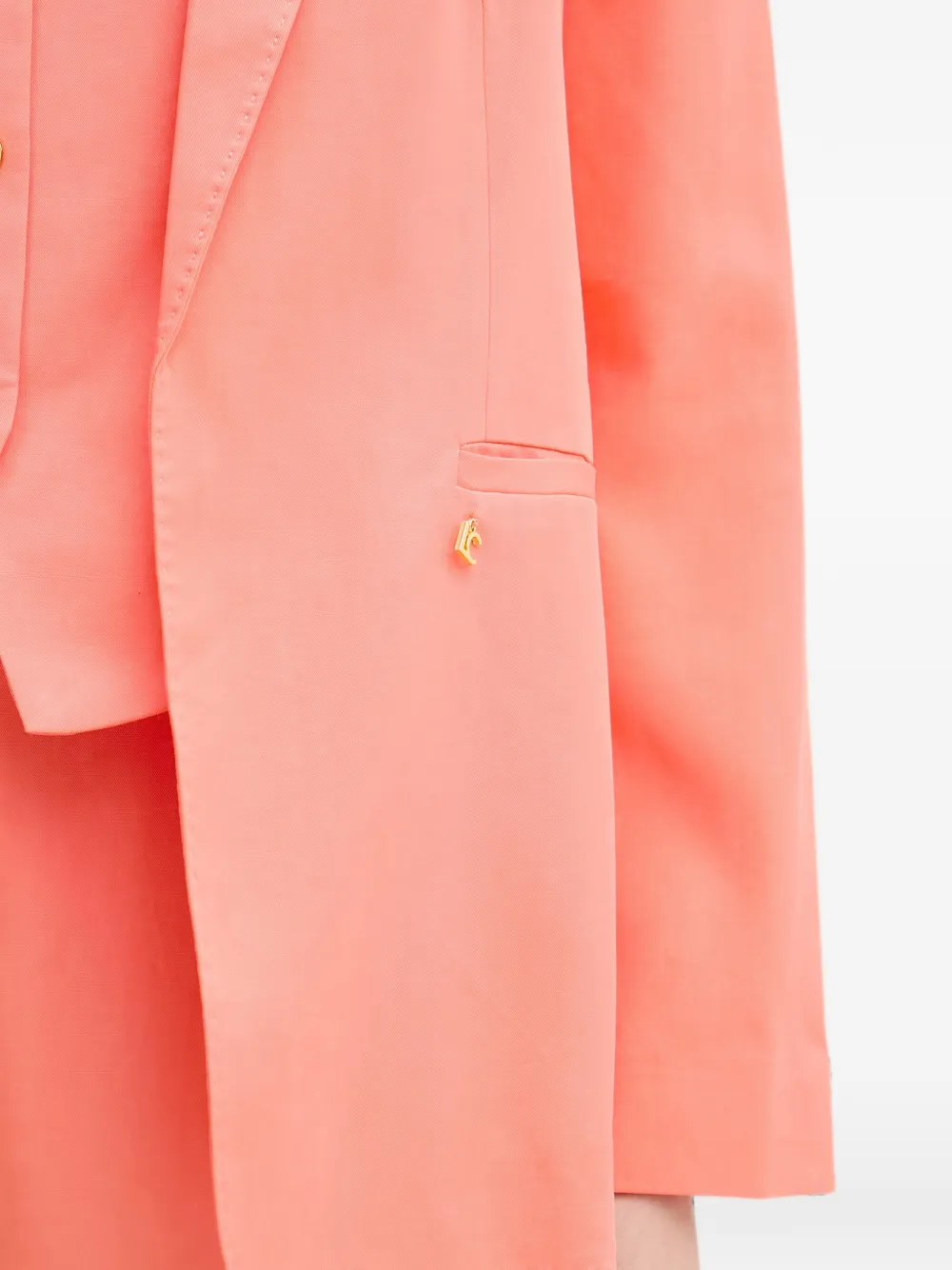 Lola Casademunt Blazer met bewerkte revers Oranje