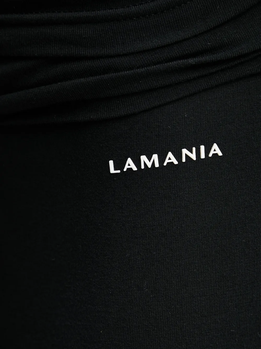 La Mania Jake flared broek met logoprint Zwart