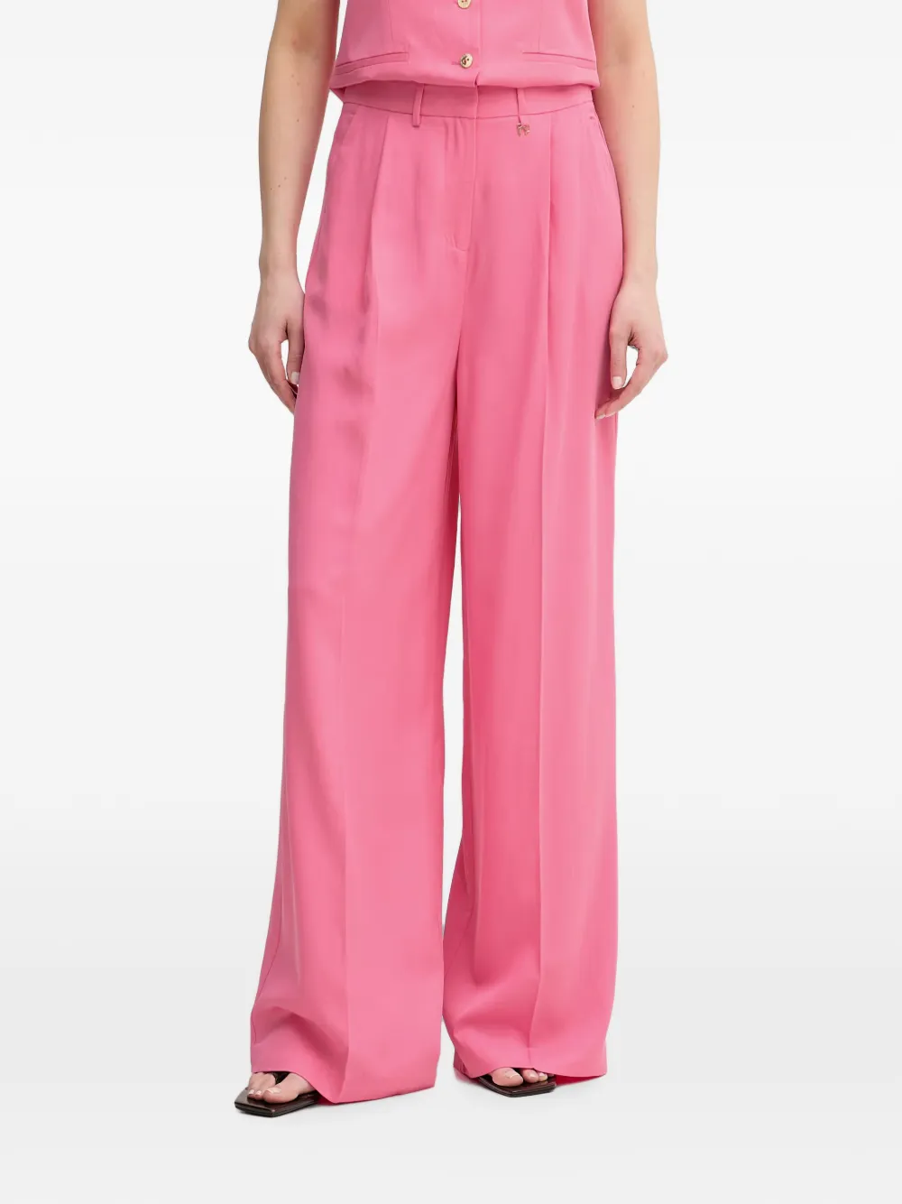 Lola Casademunt pleated-detailing wide-leg trousers