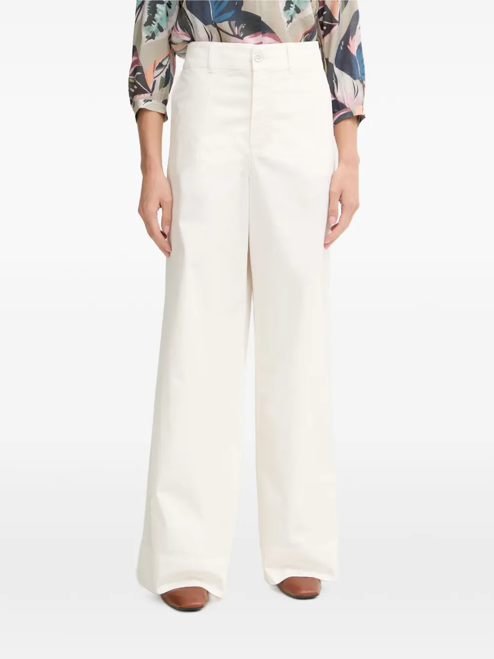 Marc Aurel button-fastening palazzo pants