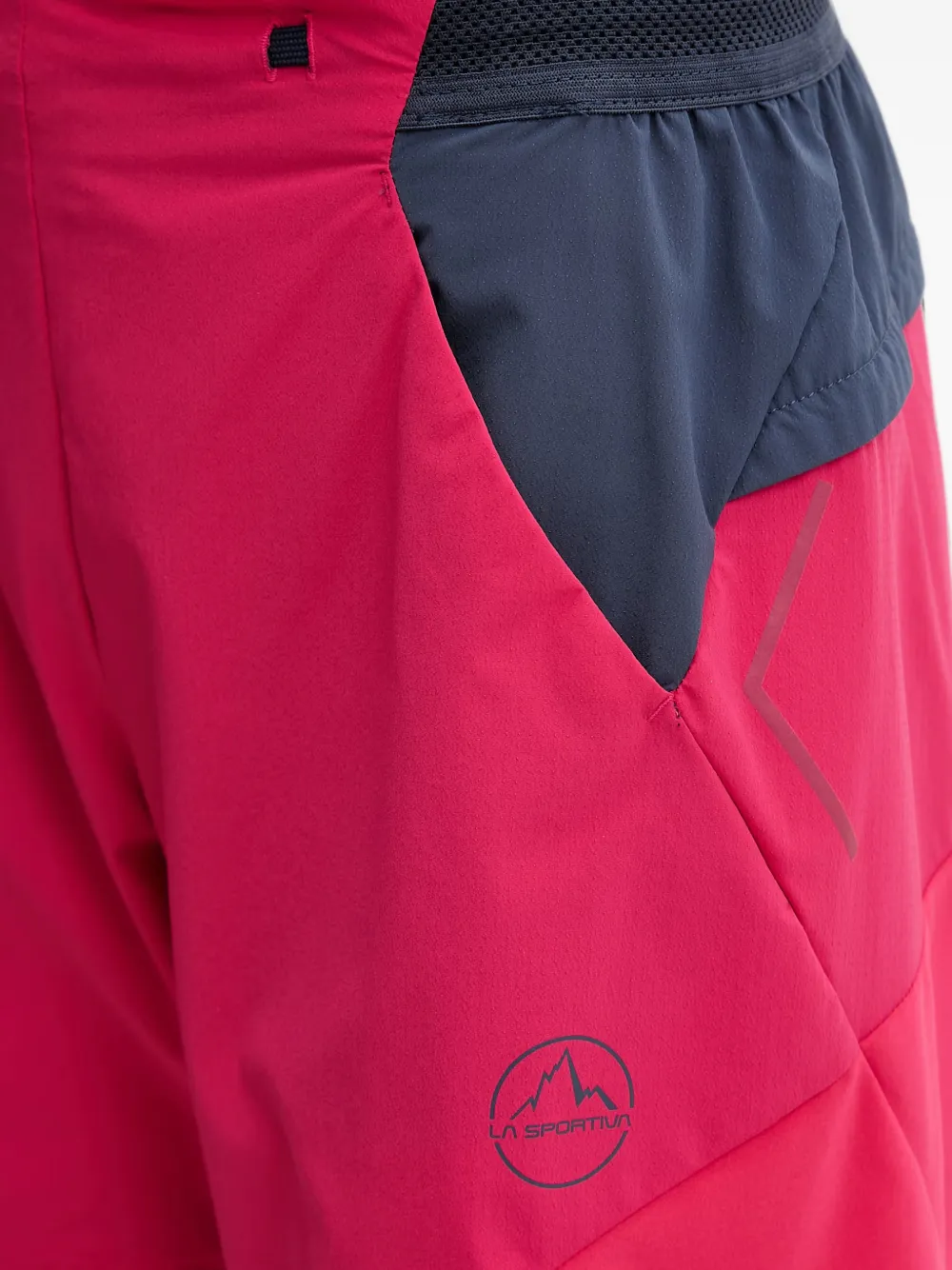 La Sportiva Trail Guard logo-print panelled shorts Roze