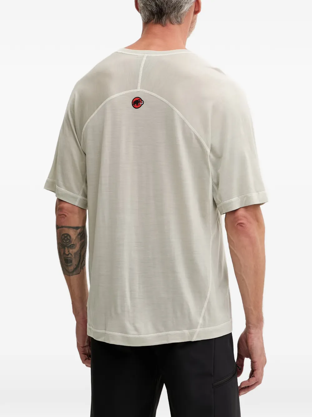 Mammut x Hiking Patrol T-shirt met raglanmouwen en logo-patch Beige