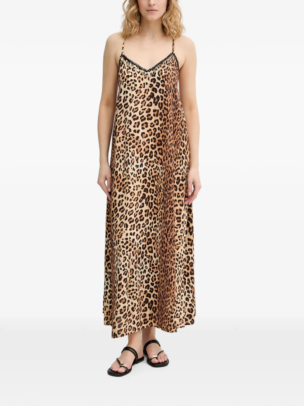 Lola Casademunt leopard-print maxi dress