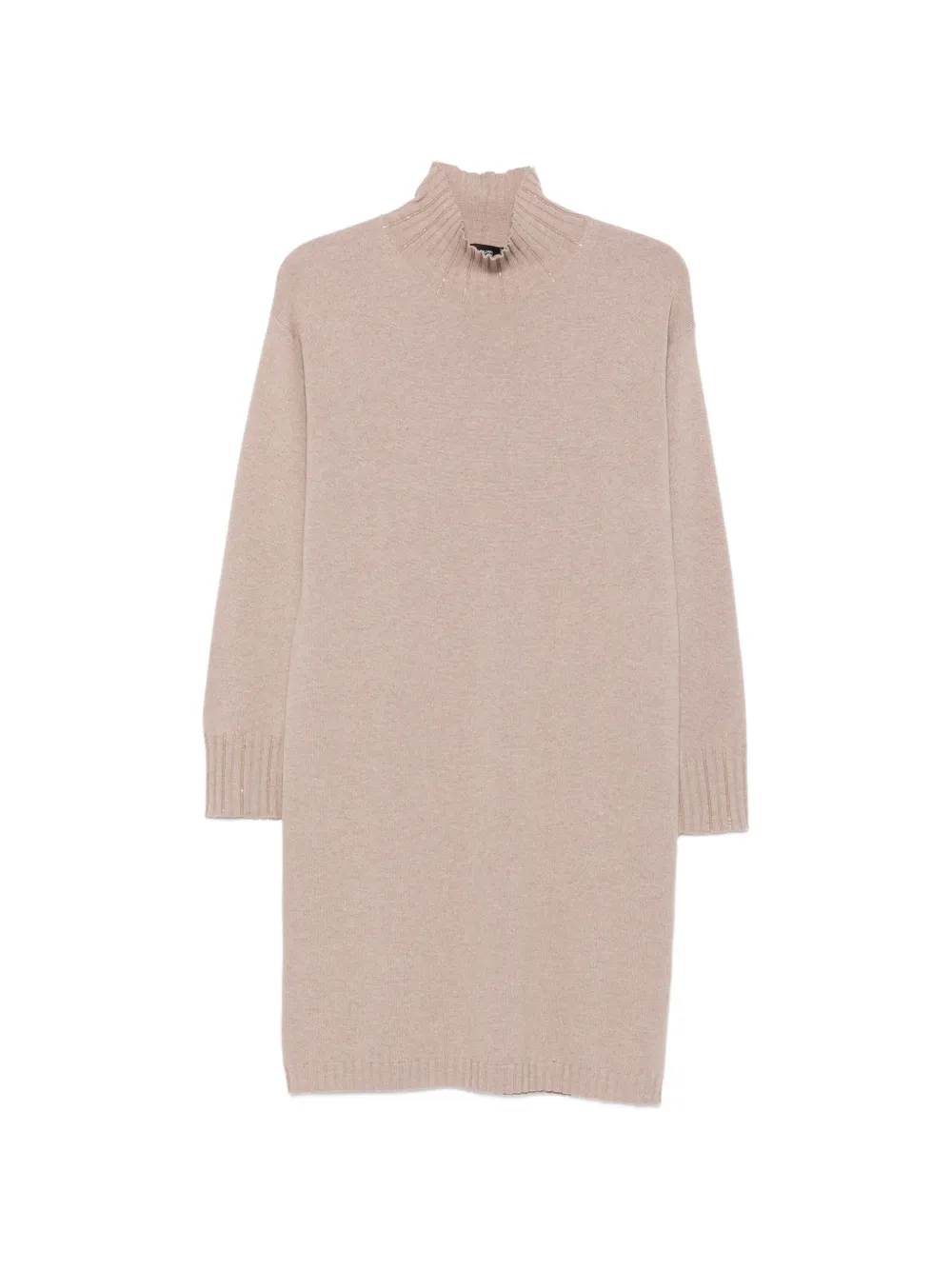 Fabiana Filippi high-neck knitted mini dress - Toni neutri