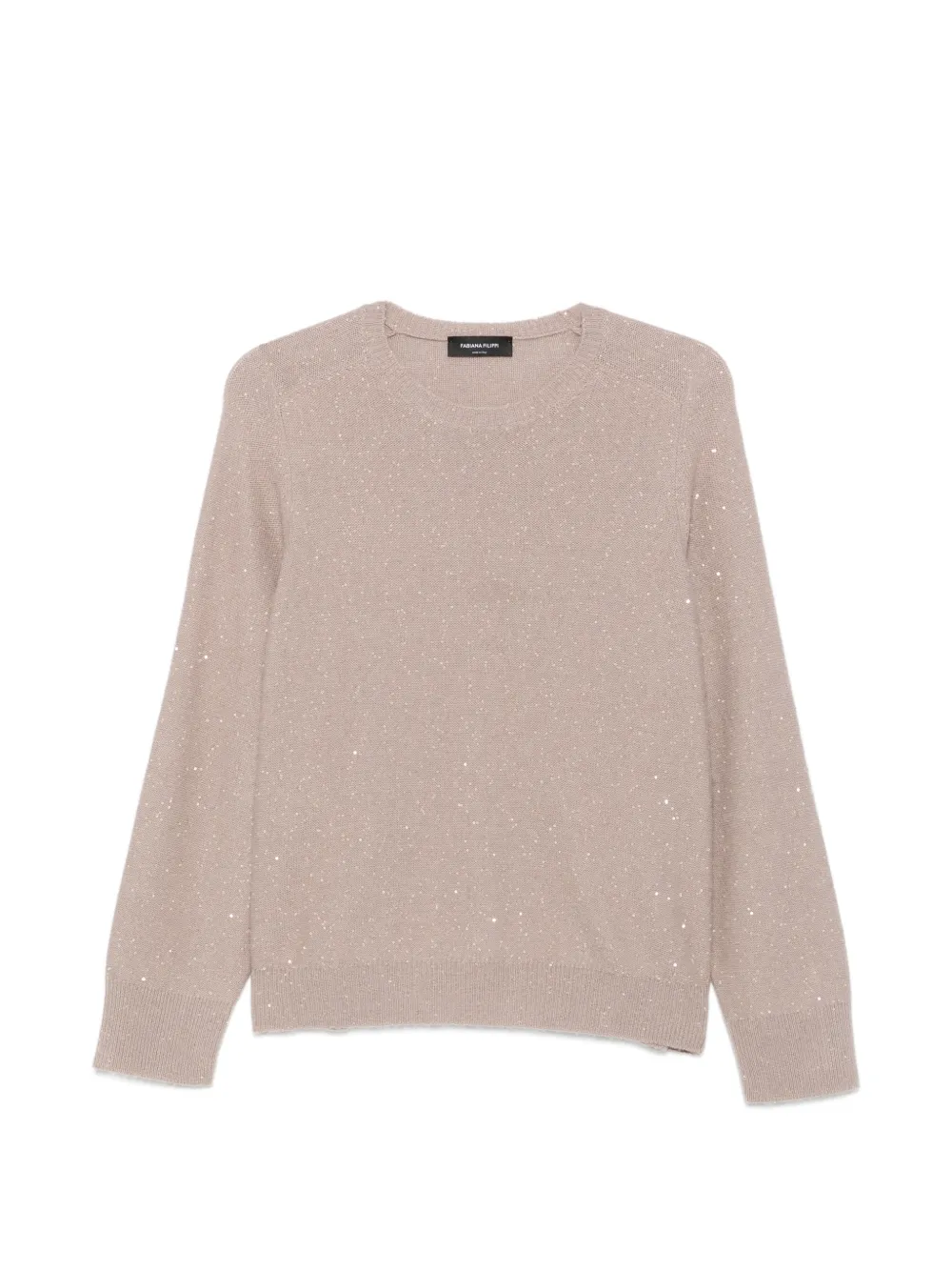 Fabiana Filippi sequin-embellished sweater - Nude