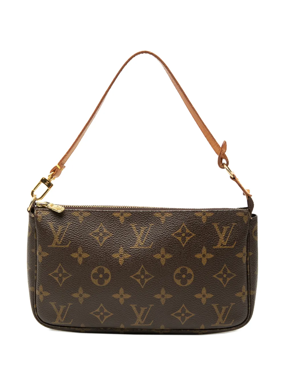 Louis Vuitton Pre-Owned Borsa a spalla Pochette con monogramma 2002 - Marrone