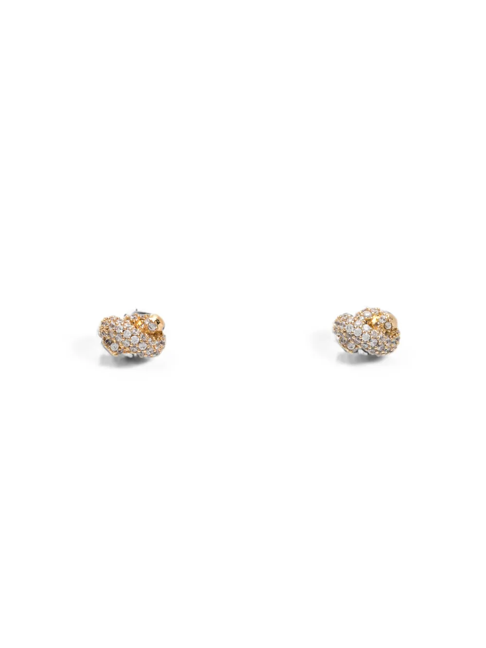 Kate Spade Sailor's Knot crystal-embellished earrings - Oro
