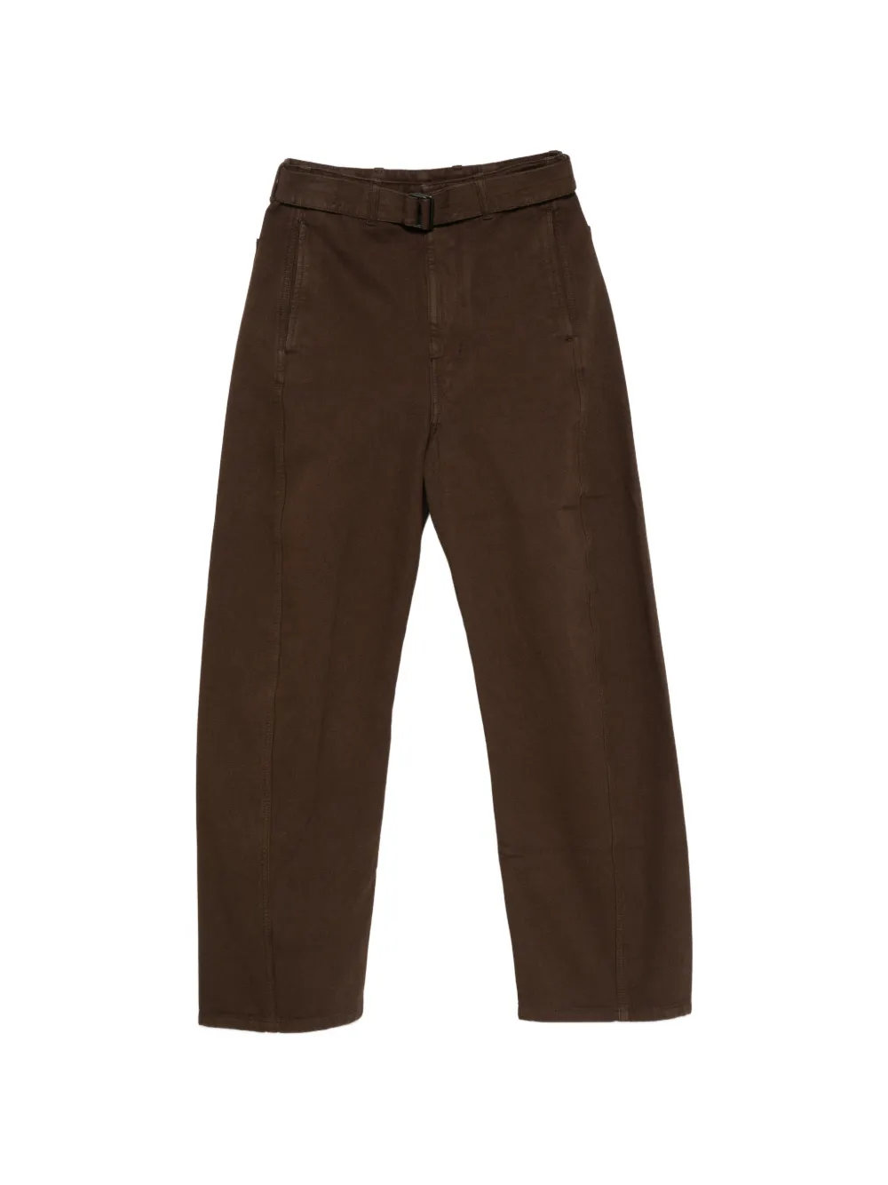 LEMAIRE belted wide-leg jeans - Marrone