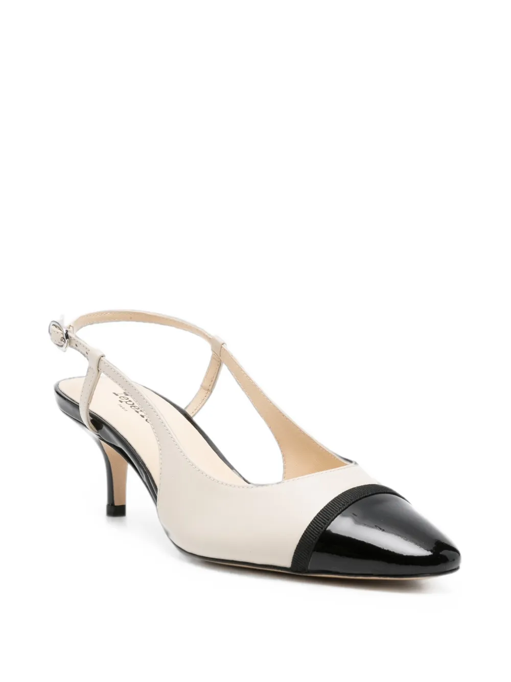Repetto Astrid cap-toe slingback pumps Beige