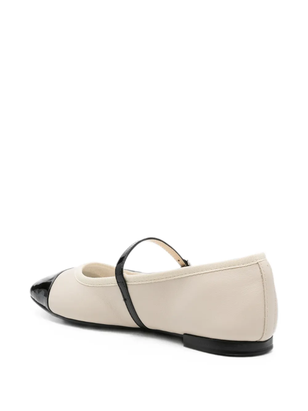 Repetto Georgiana ballerina's met gespsluiting en kapneus Beige