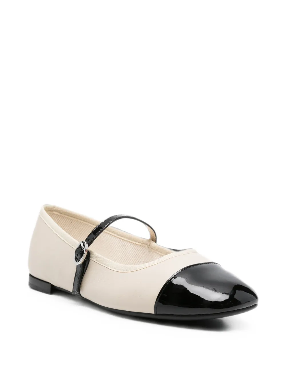 Repetto Georgiana ballerina's met gespsluiting en kapneus Beige
