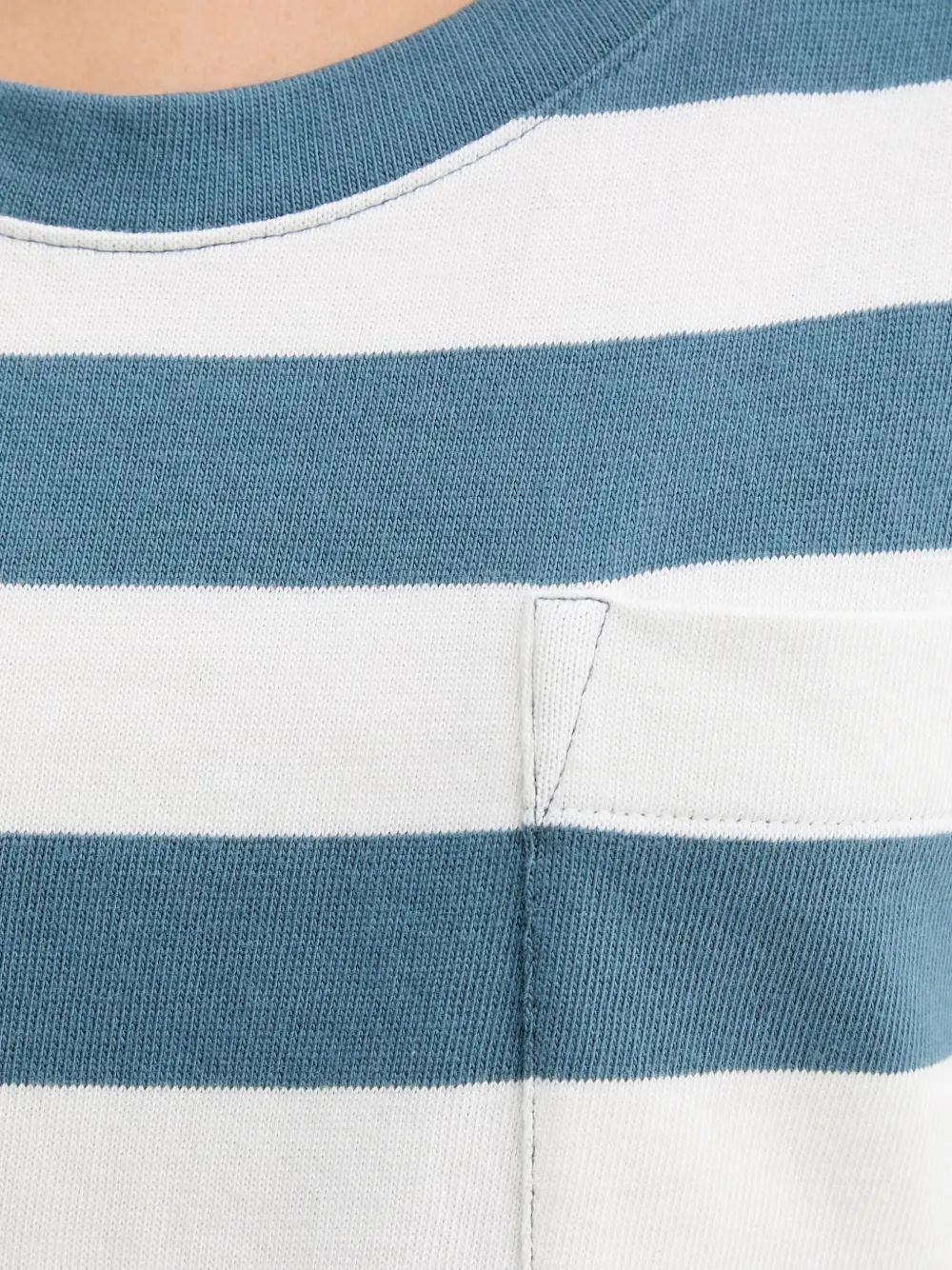 Marc O'Polo T-shirt met borstzak Blauw