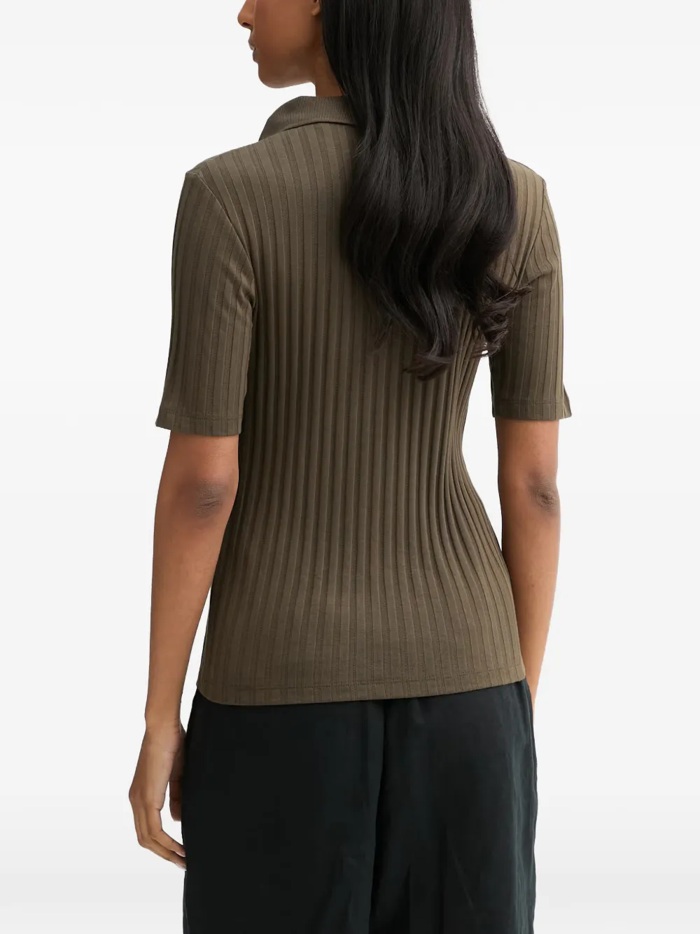 Marc O'Polo T-shirt met V-hals Groen