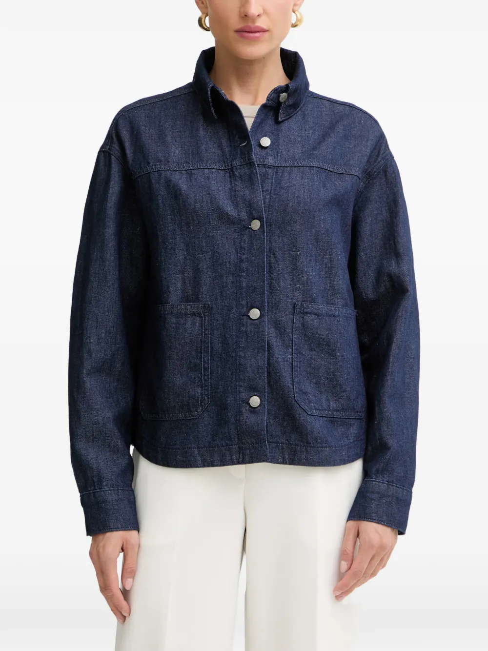 Marc O'Polo patch-pocket shirt - Blau