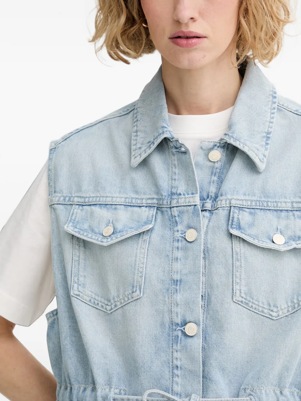 Marc O'Polo Denim jack met trekkoord Blauw