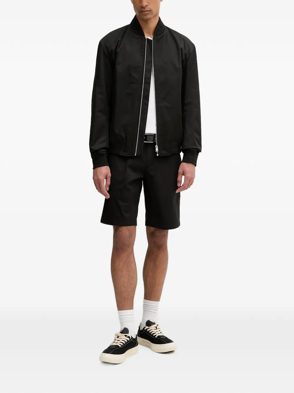 Marc O'Polo Shorts met geborduurd logo Zwart