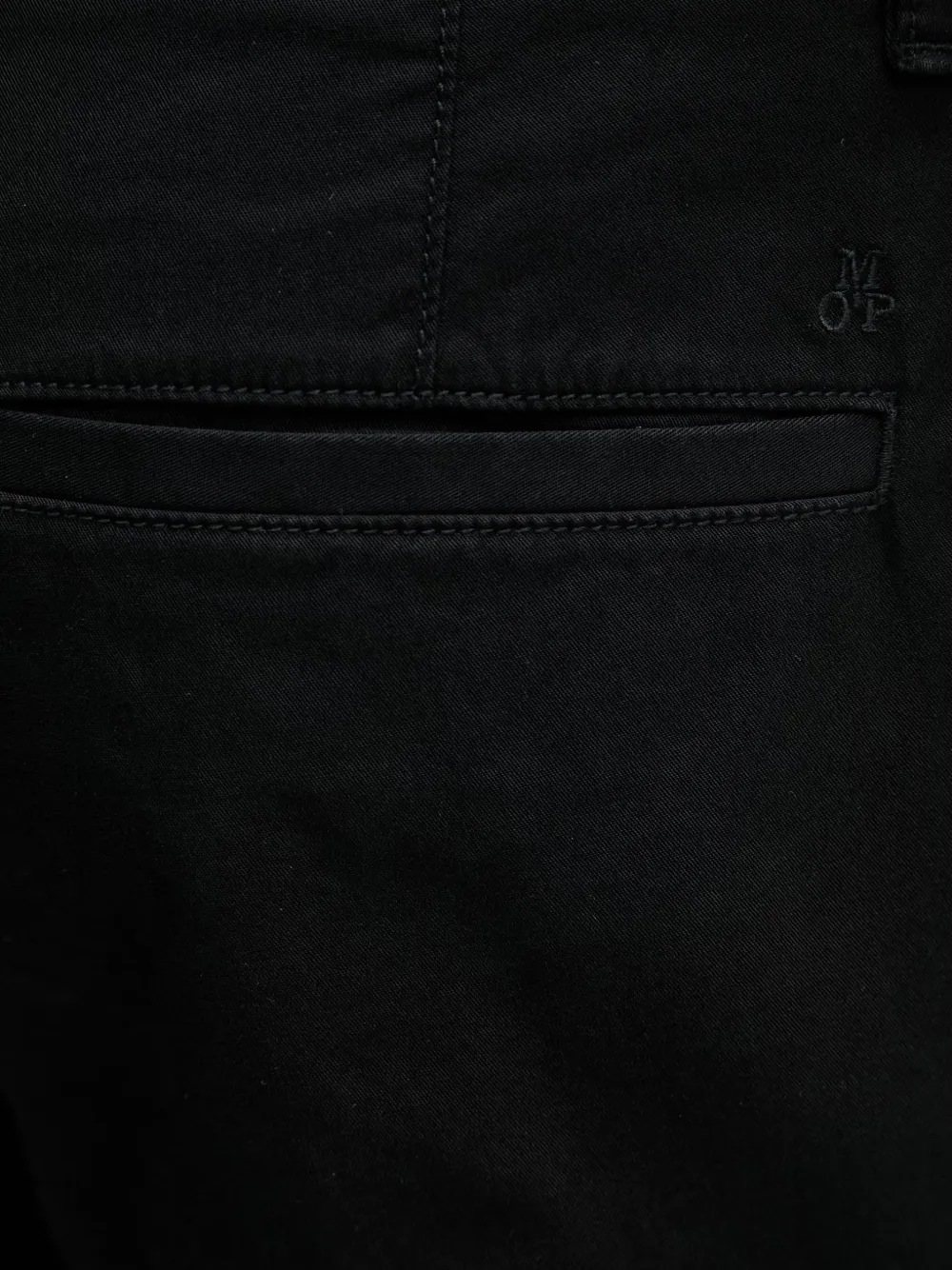 Marc O'Polo Shorts met geborduurd logo Zwart