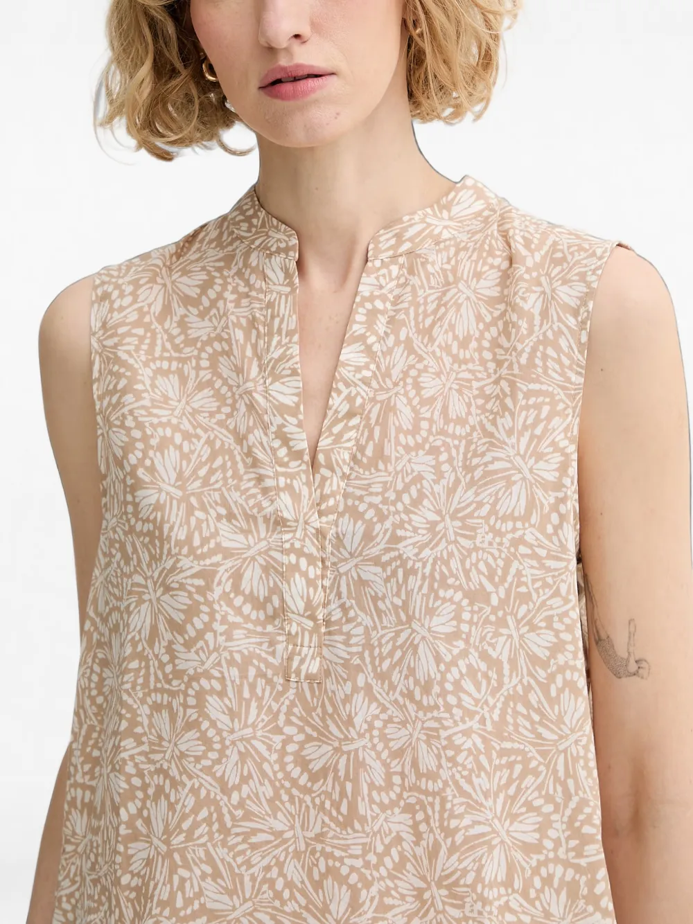 Marc O'Polo Katoenen top Beige