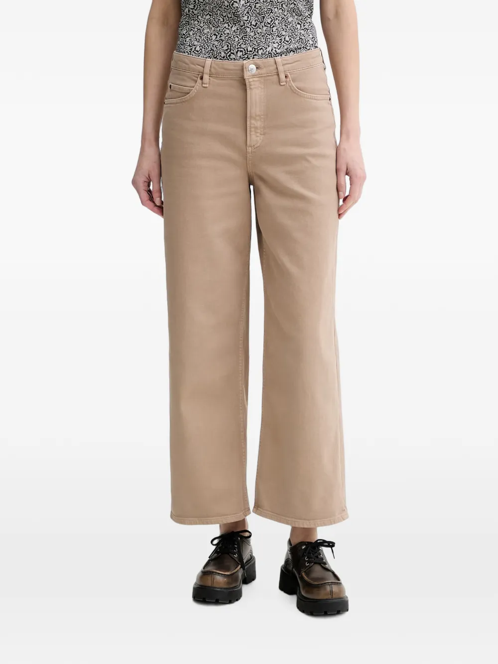 Marc O'Polo cropped wide-leg jeans - Toni neutri