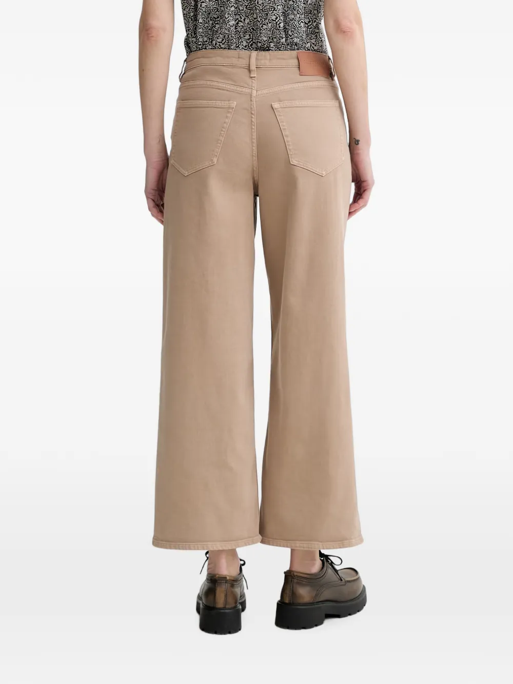 Marc O'Polo cropped wide-leg jeans Beige