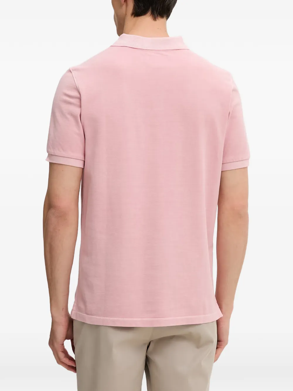 Marc O'Polo Piqué poloshirt met geborduurd logo Roze