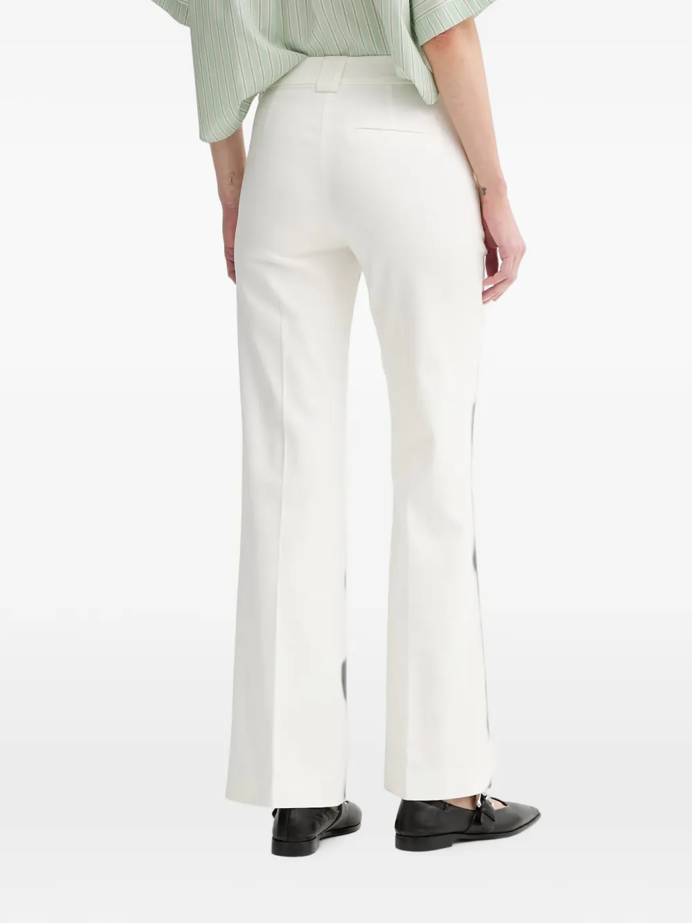 Marc O'Polo Flared pantalon Wit