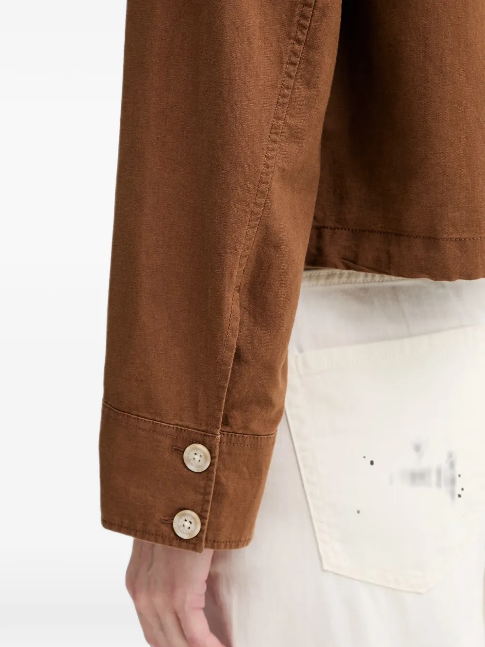 Marc O'Polo Button-down donsjack Bruin