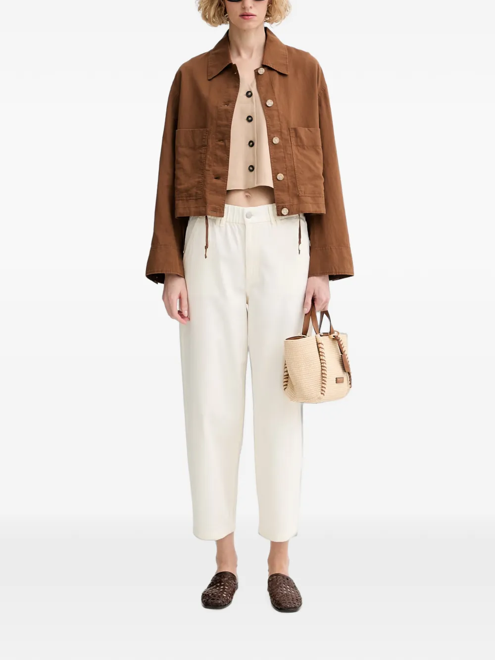 Marc O'Polo Button-down donsjack Bruin