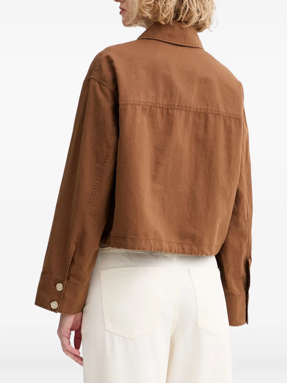 Marc O'Polo Button-down donsjack Bruin