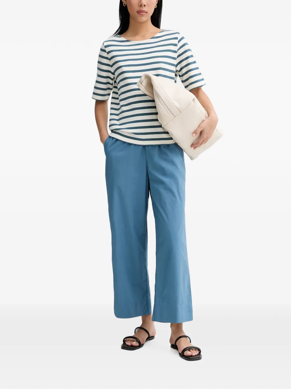 Marc O'Polo Gestreept T-shirt Wit