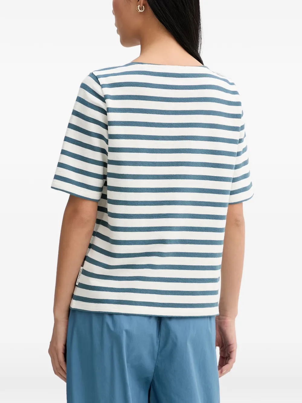 Marc O'Polo Gestreept T-shirt Wit