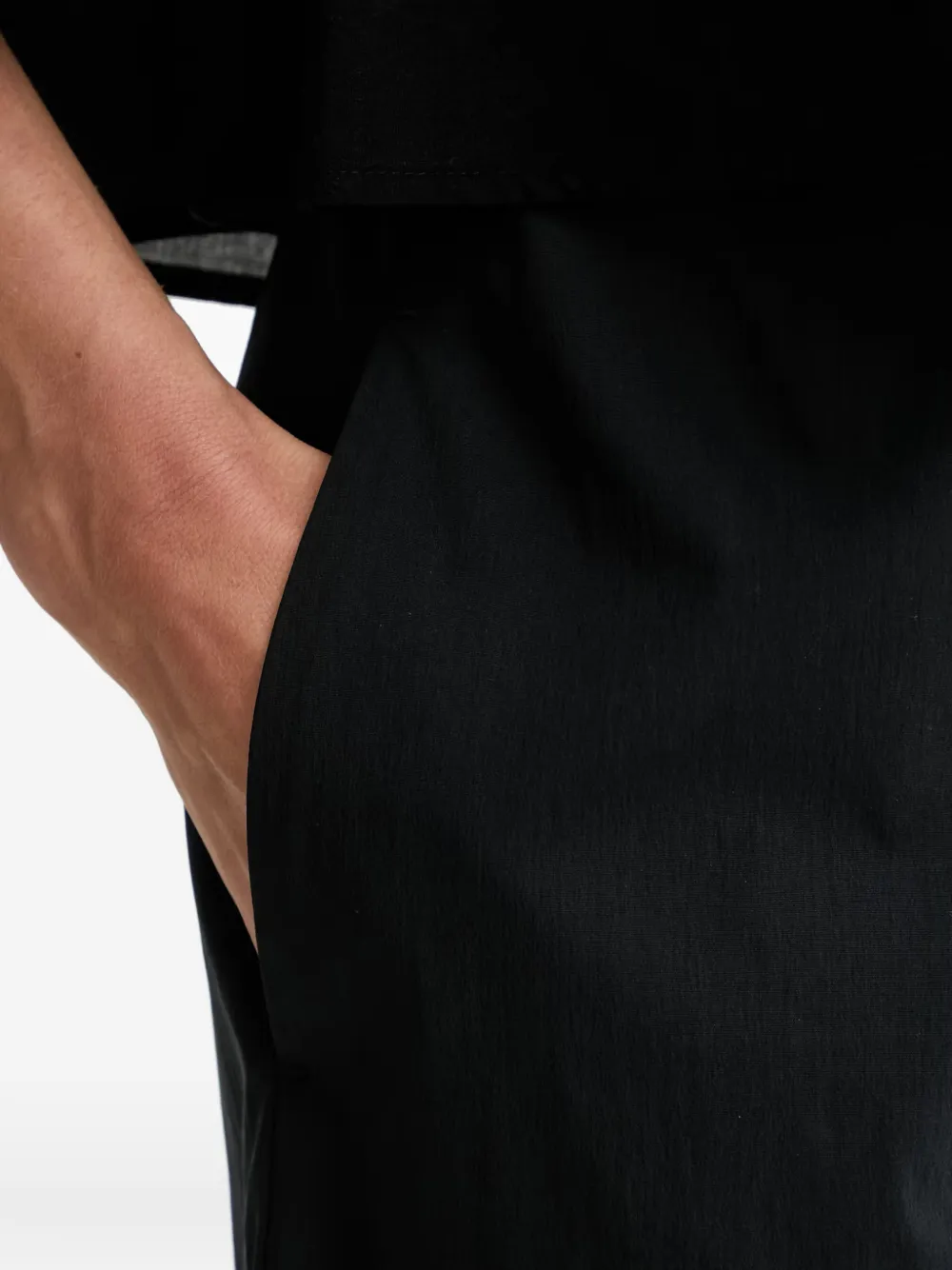 Marc O'Polo Cropped broek met wijde broeken Zwart