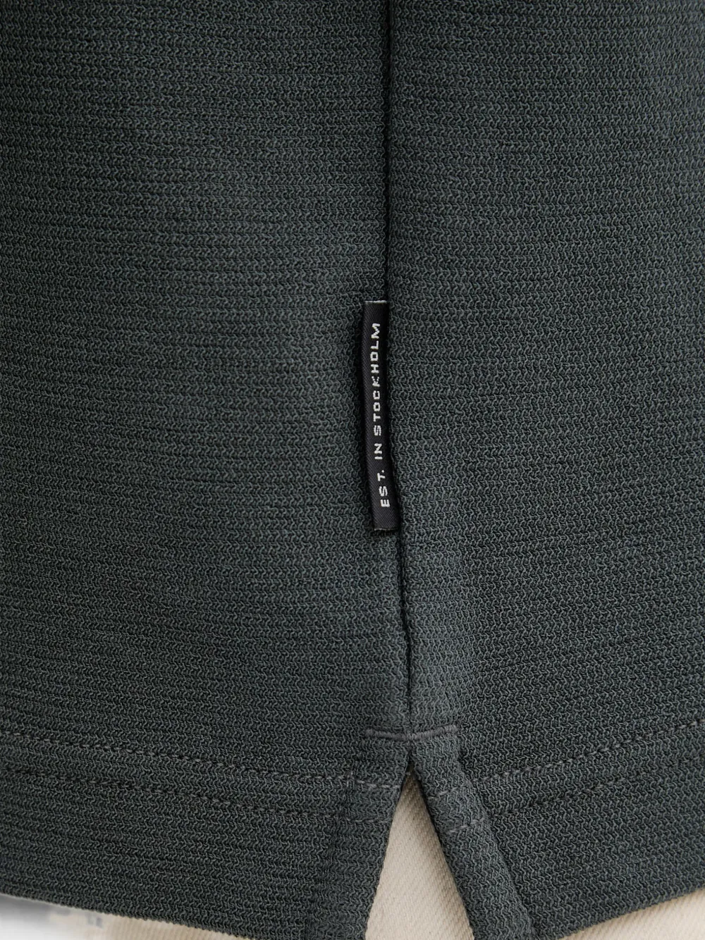 Marc O'Polo T-shirt met wafelpatroon Groen