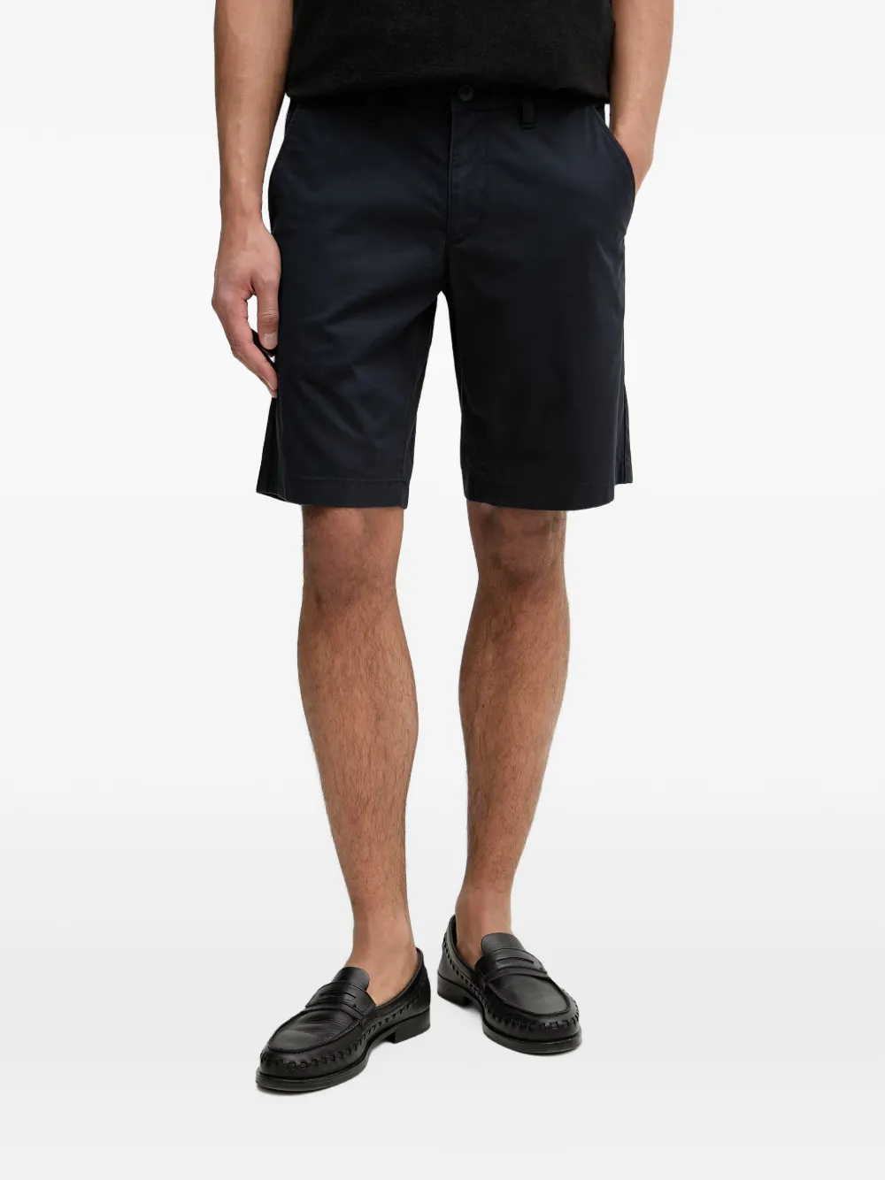 Marc O'Polo logo-embroidered chino shorts - Blu