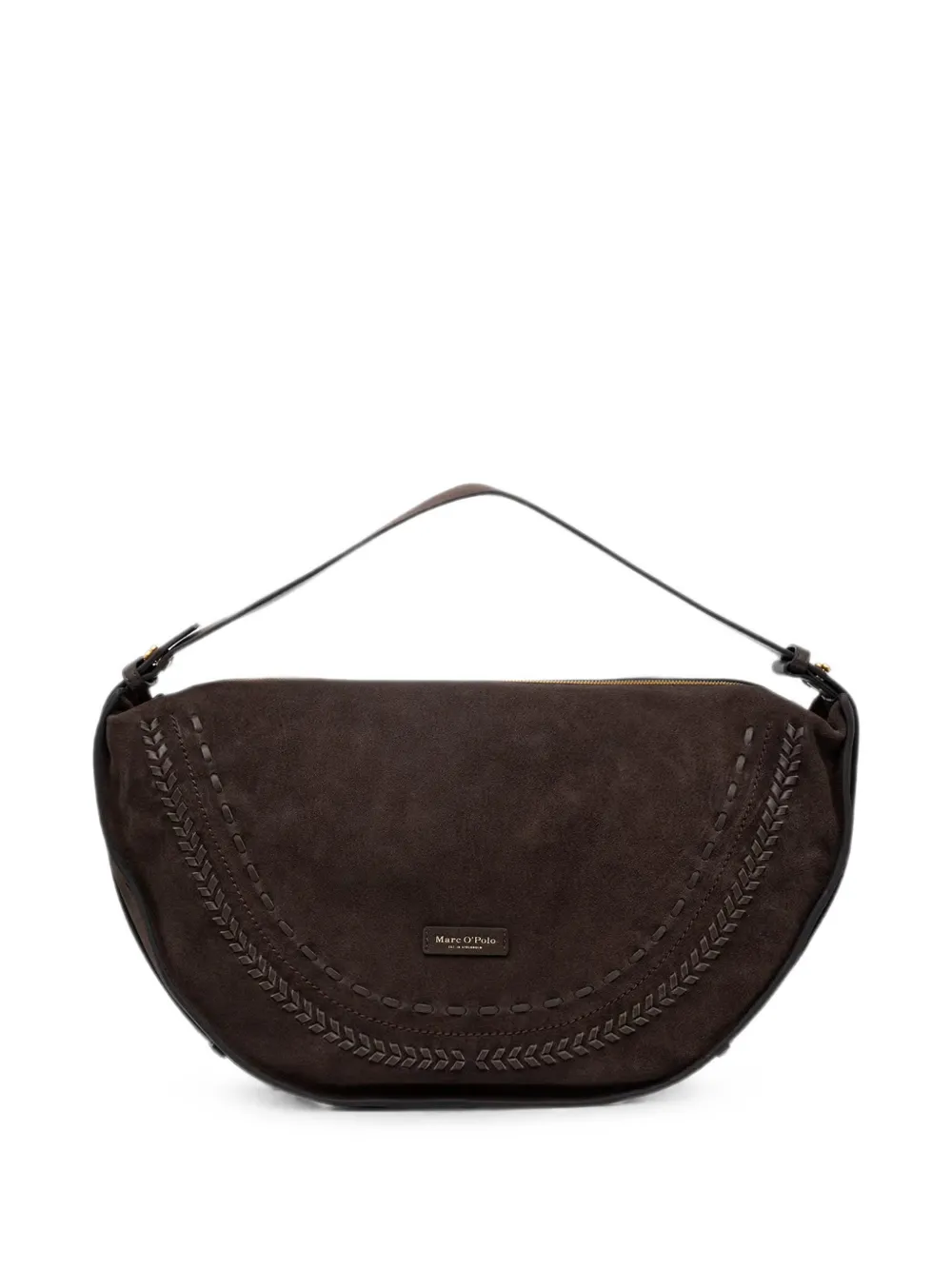 Marc O'Polo Schultertasche aus Wildleder - Braun