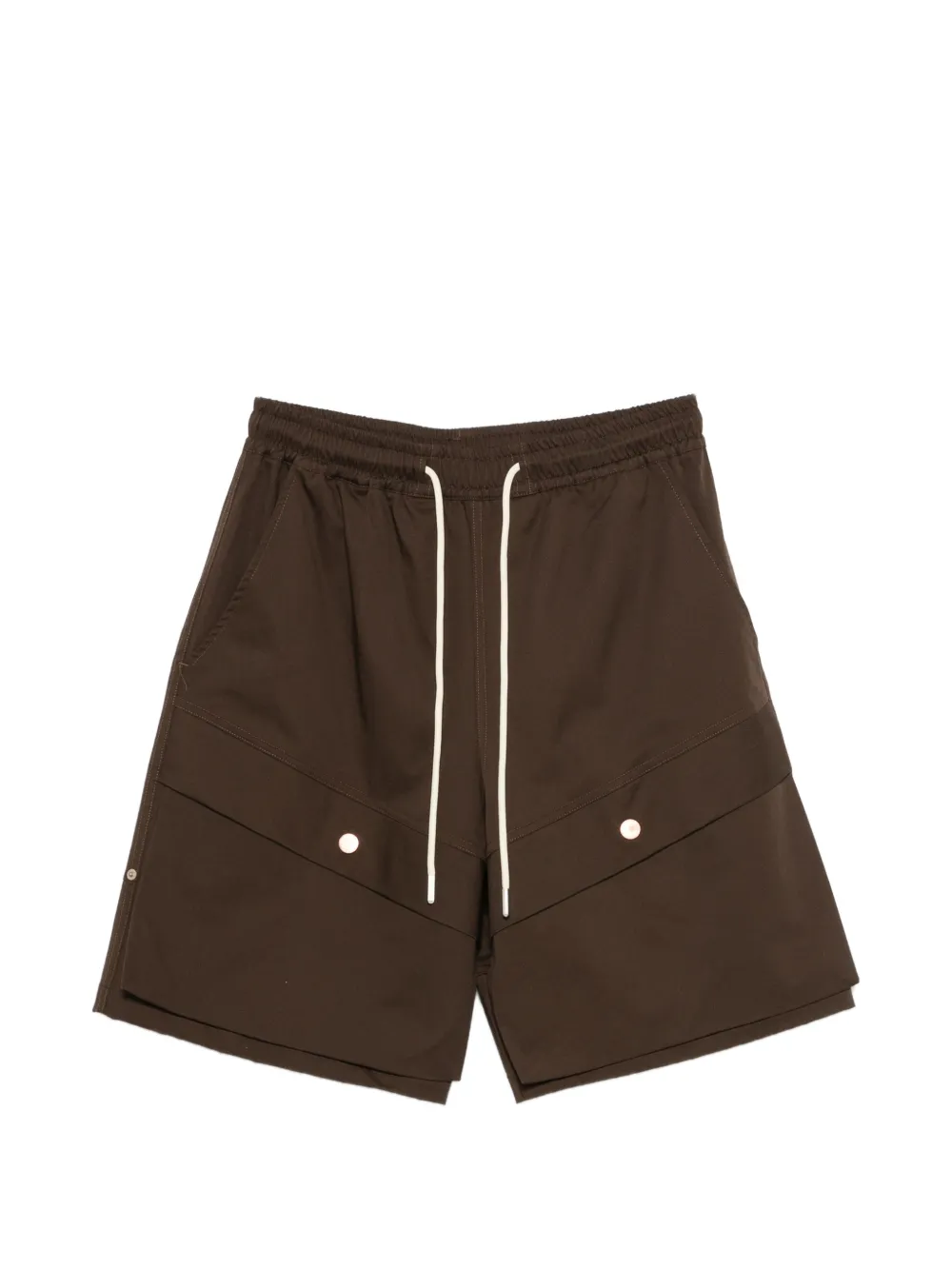 YES LONDON drawstring cargo shorts - Marrone
