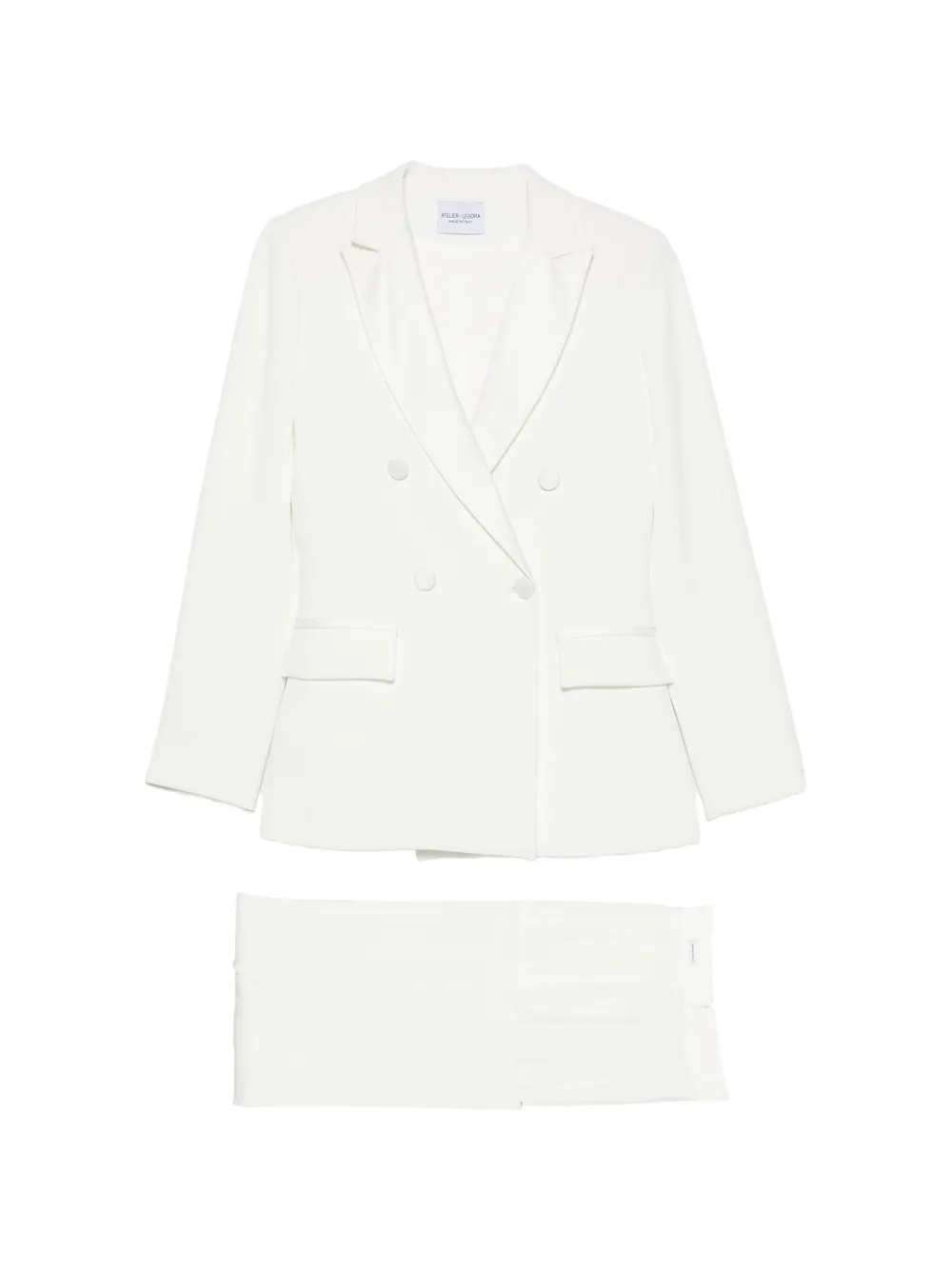 ALESSANDRO LEGORA double-breasted peak-lapel suit - Bianco