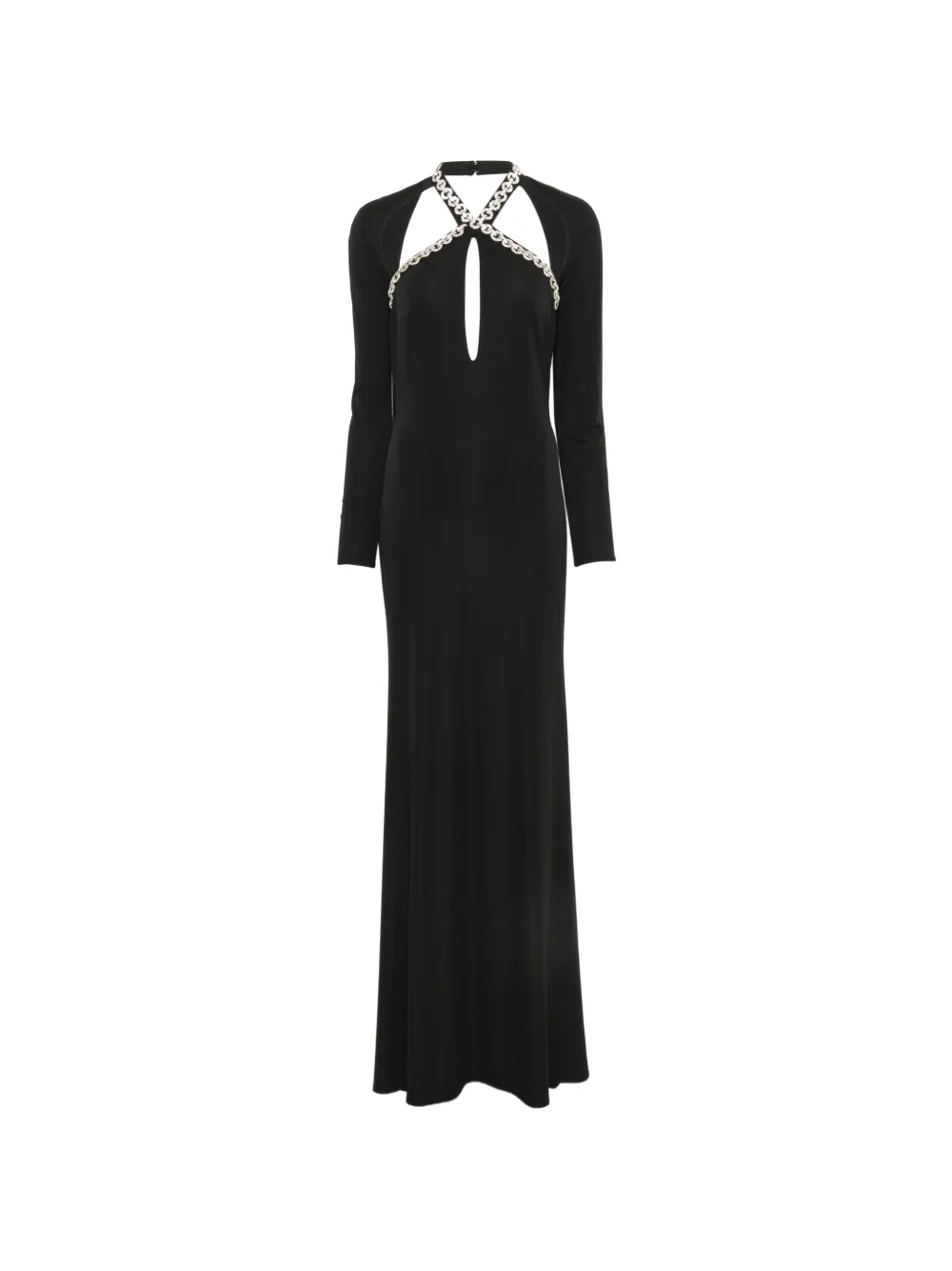 ALESSANDRO LEGORA crystal-embellished cut-out maxi dress